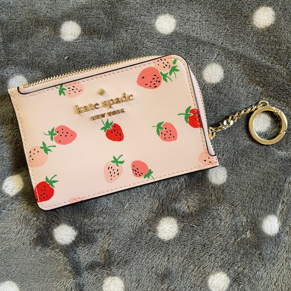 Kate Spade strawberry card holder